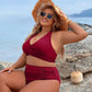 🩱2025 Vânzare la cald 💖- Modest set de bikini cu talie înaltă