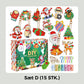 Crăciun pictură autocolant set🎄Crăciun cadouri pentru copii🎅