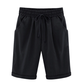 Plus Dimensiune culoare solidă Elastic talie talie vrac cropped pantaloni scurți