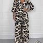 ✨【M-4XL】🔥Salopeta cu decolteu în V cu imprimeu leopard😍💖🌷