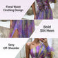 💃 Rochie de petrecere asimetrică multicoloră cu detalii florale