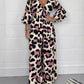 ✨【M-4XL】🔥Salopeta cu decolteu în V cu imprimeu leopard😍💖🌷