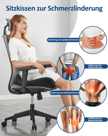 💺 2025's Most Comfortable Seat Cushion - Memory Foam Relief for Back & Tailbone!  Alternative options