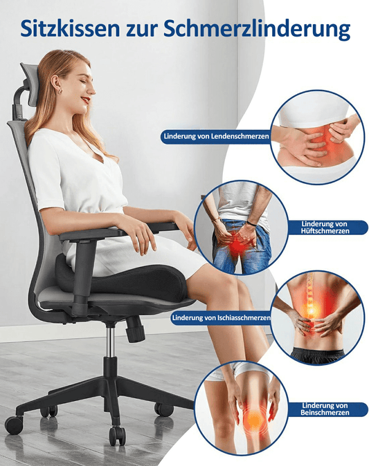 💺 2025's Most Comfortable Seat Cushion - Memory Foam Relief for Back & Tailbone!  Alternative options