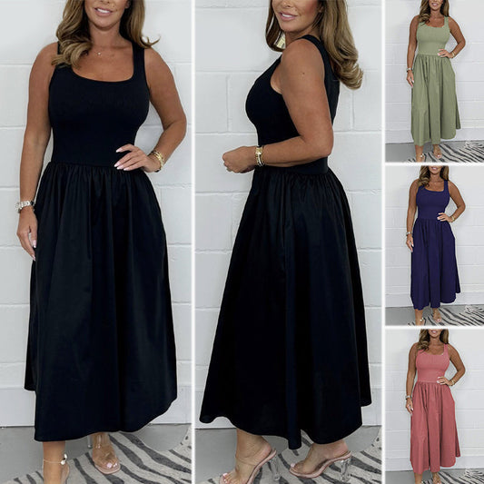 💝 Rochie midi tip tricou, cu croială evazată 👗