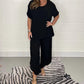 👚 Set 2 Piese Femei: Top + Pantaloni 🌿