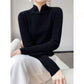 Iarna jumătate turtleneck retro cataramă pulover tricotate pulover🥰