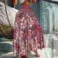 👗 Fustă Feminină cu Talie Înaltă 🌸 | Imprimat Floral | Material Fluide | Mărimi M-2XL
