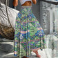👗 Fustă Feminină cu Talie Înaltă 🌸 | Imprimat Floral | Material Fluide | Mărimi M-2XL