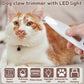 😻Aparat de ras reîncărcabil impermeabil pentru animale de companie cu lumină LED🐕李如意
