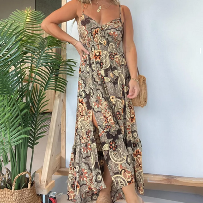 👗Spaghetti Strap Floral Dresses