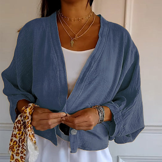 💥2024 Noua dimensiune mare Bat Sleeve Cardigan