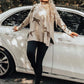 💝Bluză casual cu mânecă lungă cu pete de tigru și leopard în stil retro✨