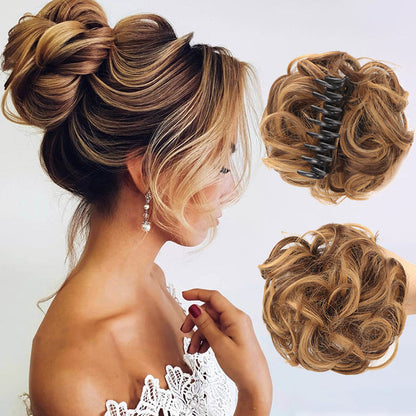 🍃Perucă cu clemă pentru păr natural Bun