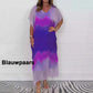 🔥49% Off✨Femeie confortabilă Casual Chiffon Dip Dye Dress