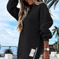 Lung maneca pulover fermoar fantă Casual Sweatshirt rochie🙋‍♀️transport gratuit🥰