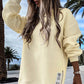 Lung maneca pulover fermoar fantă Casual Sweatshirt rochie🙋‍♀️transport gratuit🥰