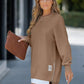 Lung maneca pulover fermoar fantă Casual Sweatshirt rochie🙋‍♀️transport gratuit🥰