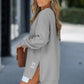 Lung maneca pulover fermoar fantă Casual Sweatshirt rochie🙋‍♀️transport gratuit🥰