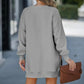 Lung maneca pulover fermoar fantă Casual Sweatshirt rochie🙋‍♀️transport gratuit🥰