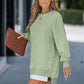 Lung maneca pulover fermoar fantă Casual Sweatshirt rochie🙋‍♀️transport gratuit🥰