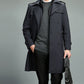❄️Winter Specials❄️ Trench Casual cu fermoar și rever pentru bărbați cu căptușeală detașabilă