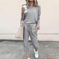 ✨Nouă sosire✨Frumoasă ținută din două piese pentru femei: Top + Pantaloni