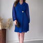 👗Rochie Define pentru femei cu talie plisată și guler evazat