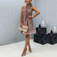 🎀Livrare gratuită🎀Rochie elegantă Halter cu paiete pentru femei cu tiv din pene