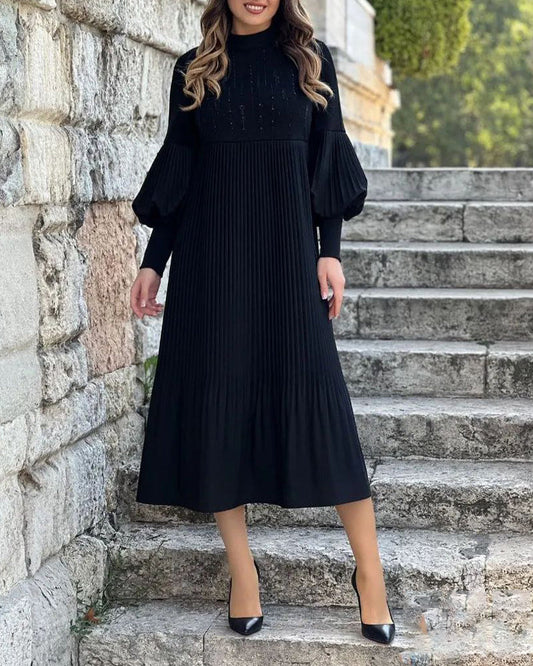 ✨Rochie elegantă în culoare solidă