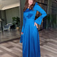 👗Rochie elegantă Maxi pentru femei cu centură de legare la talie✨