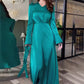 👗Rochie elegantă Maxi pentru femei cu centură de legare la talie✨