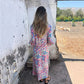 【S-3XL】🌸Rochie maxi cu imprimeu V pentru primăvara/vara 2025