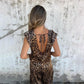 Salopetă Elegantă cu Imprimeu Leopard și Decolteu În V ✨🐆