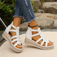 ✨2025 New Arrival👡Wedge Sandals With Rhinestone Decoration