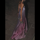 💖 Rochie de seară plisată ombre, fără bretele