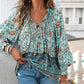 💖VÂNZARE ÎN ULTIMA ZI 50% REDUCERE💖Moda femeilor imprimate v-Neck Long Sleeve Shirt