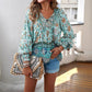 💖VÂNZARE ÎN ULTIMA ZI 50% REDUCERE💖Moda femeilor imprimate v-Neck Long Sleeve Shirt