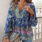 💖VÂNZARE ÎN ULTIMA ZI 50% REDUCERE💖Moda femeilor imprimate v-Neck Long Sleeve Shirt