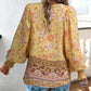 💖VÂNZARE ÎN ULTIMA ZI 50% REDUCERE💖Moda femeilor imprimate v-Neck Long Sleeve Shirt