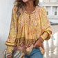 💖VÂNZARE ÎN ULTIMA ZI 50% REDUCERE💖Moda femeilor imprimate v-Neck Long Sleeve Shirt
