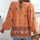 💖VÂNZARE ÎN ULTIMA ZI 50% REDUCERE💖Moda femeilor imprimate v-Neck Long Sleeve Shirt