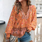 💖VÂNZARE ÎN ULTIMA ZI 50% REDUCERE💖Moda femeilor imprimate v-Neck Long Sleeve Shirt