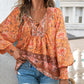 💖VÂNZARE ÎN ULTIMA ZI 50% REDUCERE💖Moda femeilor imprimate v-Neck Long Sleeve Shirt