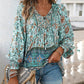 💖VÂNZARE ÎN ULTIMA ZI 50% REDUCERE💖Moda femeilor imprimate v-Neck Long Sleeve Shirt