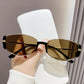 😎 Ochelari de Soare Retro Femei - Ramă Ovală Îngustă 🌟 | 100% UV400