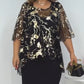 🌺Elegant doamnelor rochie Set (sifon imprimat Top + rochie)