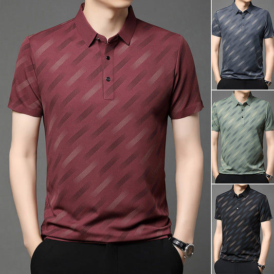 👔 Polo Casual Bărbați cu Rever 🚀 | Material Anti-Încrețit & Respirabil