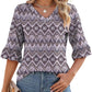 🔥2025 Produse noi🔥Femeii Elegant Ruffle Sleeve V-Neck Topuri