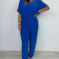 👗 Jumpsuit V-neck bumbac | Lejeră & elegantă 💃